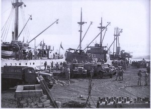 'Babinda' in Milne Bay with Burns Philp's MV 'Muliama' (Australian Merchant Navy)