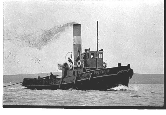1. BUSTLER,[1917-c. 1965] Daley tug. c.1920s.