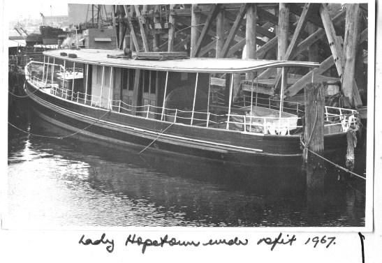 9. LADY HOPETOUN refit Blackwattle Bay, 1967.GKA.