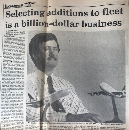 Article in the Australian November 1990